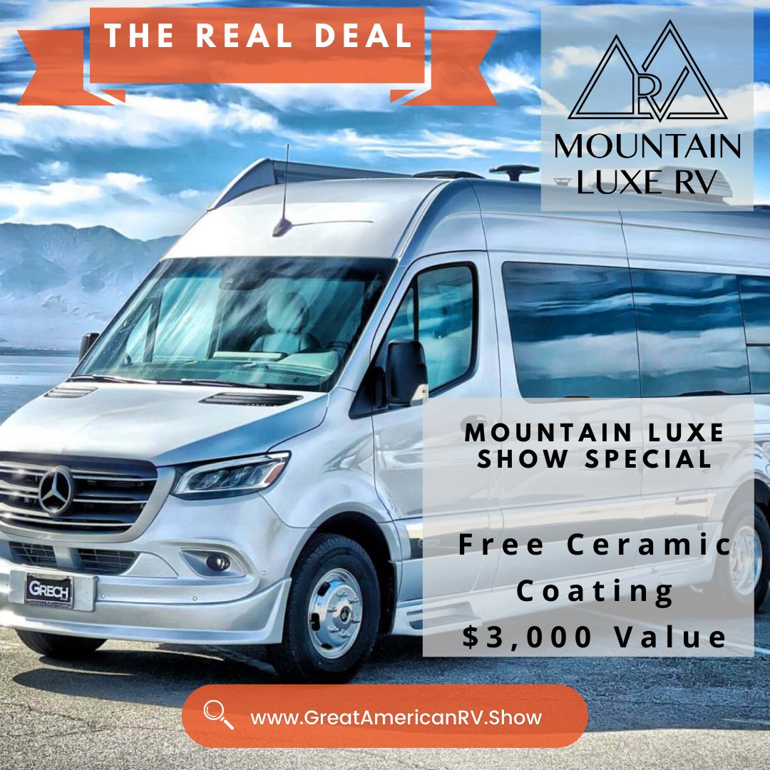 Real Deal Alert: Mountain Luxe #RVShow #GreatAmericanRVShow
#RVing
#RVLife
#Adventure
#OutdoorLife
#FamilyFun
#Travel
#Camping
#RVEnthusiast
#RVCommunity
#RVFamily
#RVDeals
#RVIndustry
#RecreationVehicle
#Motorhome
#Campervan
#CamperLife
#RVExpo
#NewRV
#RVShopping
