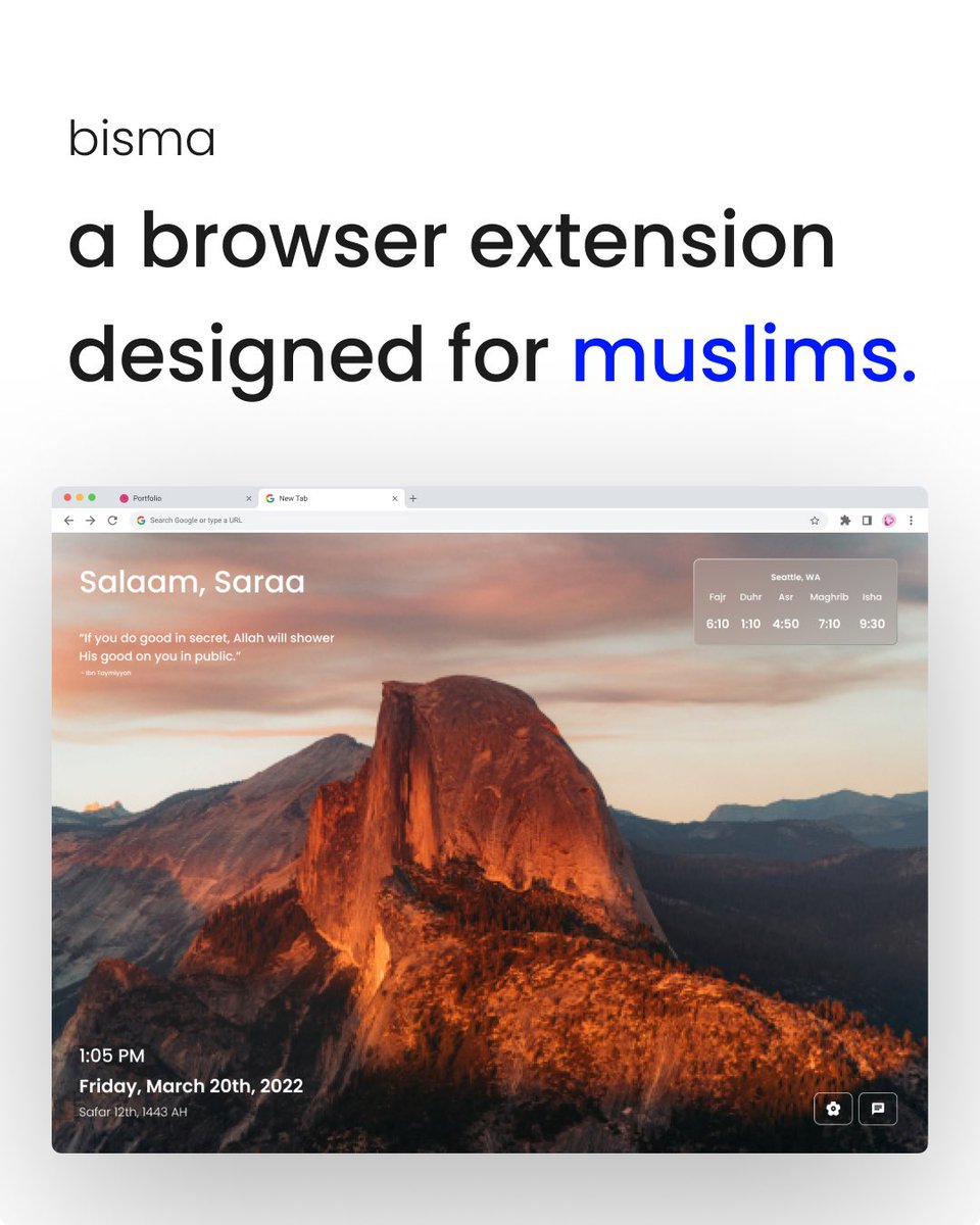 hasan_mangrio's tweet photo. Bismillah.

Super excited to officially launch bisma—an app my brother @HumzaMangrio and I designed and built together. 

Details in thread👇🏽 https://t.co/9d2tAR2aOc