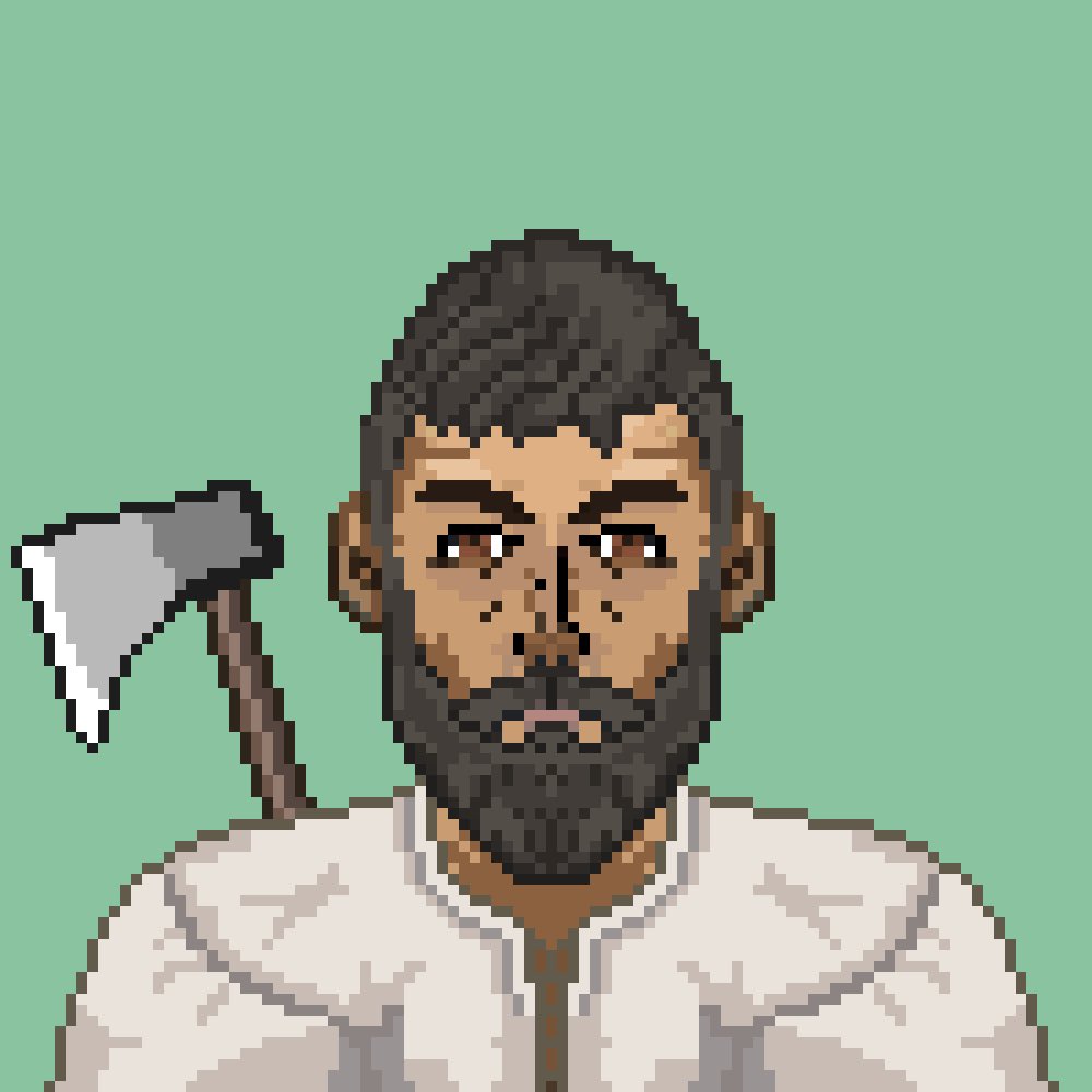 <a href="/UndyingVikings/">Undying_Vikings</a> sold out and art is revealed now. 
Trading on @vikinglandnft started, so I caught one that reminds me on #Radix founder <a href="/fuserleer/">Dan Hughes | Radix</a> 😉

By the way, you still need to pick up the dino NFT for your son, sir!