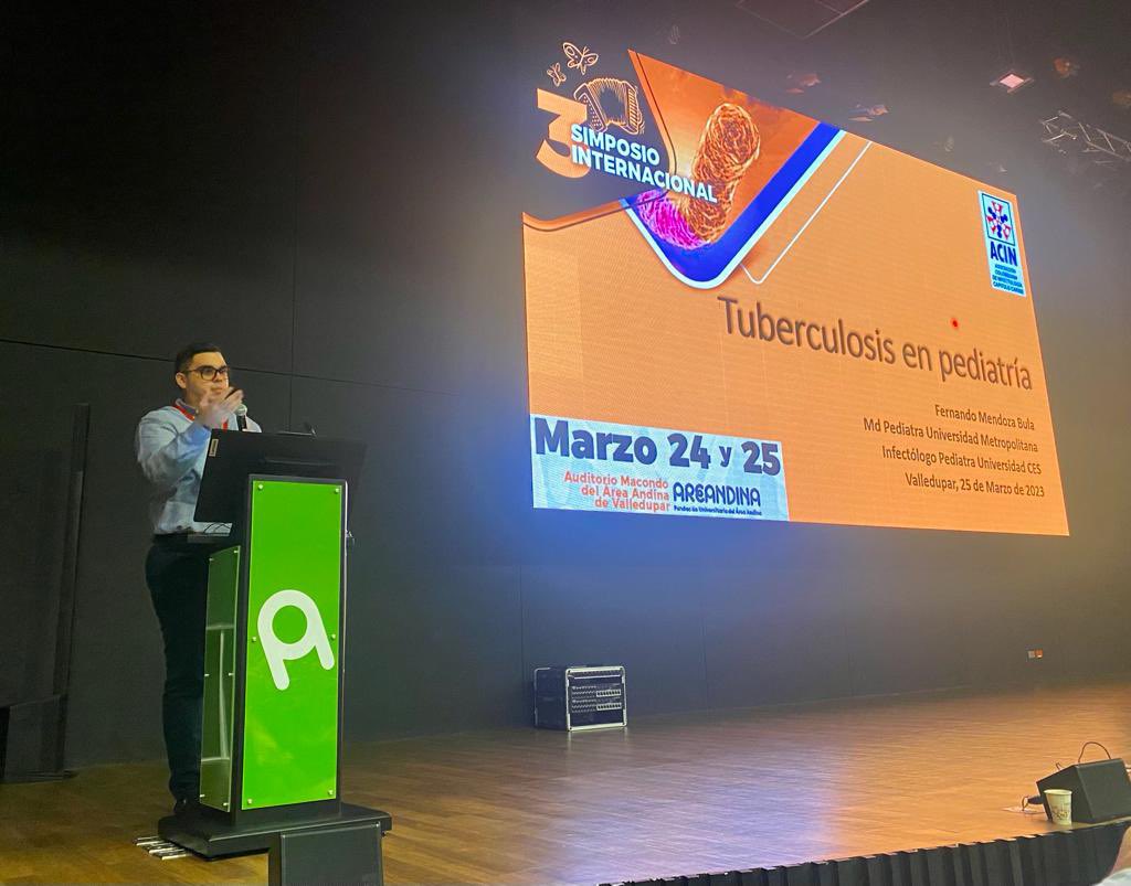 fermendozabula2's tweet photo. Hoy desde Valledupar hablando de tuberculosis en pediatría, en el 3er simposio internacional de tuberculosis @acinnacional @acincaribe https://t.co/uYd1kM50RR
