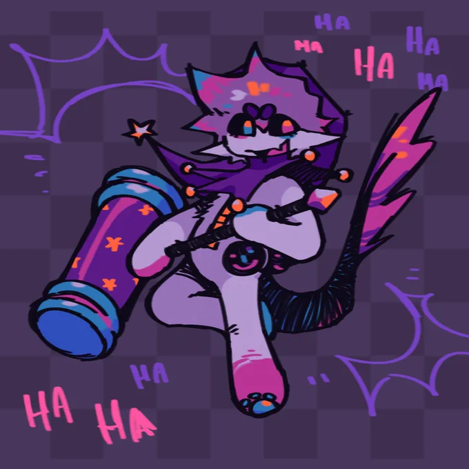 this is sort of a commission?? snail gave me extra money for something and asked me to doodle their sona in return so i made this little surprise :3 also heres these versions too 