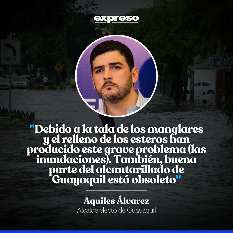 Guayaquil está siendo afectada por las constantes lluvias que han inundado las calles. Ante esta situación y con la salida próxima de la alcaldesa Viteri, se espera que el alcalde electo, Aquiles Álvarez, pueda dar una solución, o al menos un alivio a este malestar.

Más datos:
