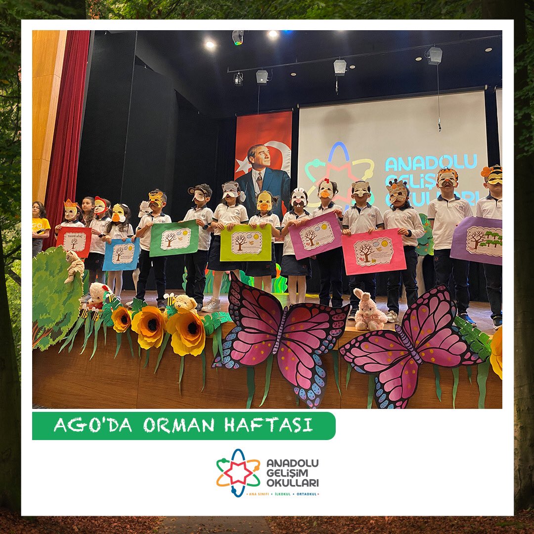 agocomtr's tweet photo. AGO'DA ORMAN HAFTASI 

Anadolu Gelişim Okulları olarak "Ormanlarımız, geleceğe bırakacağımız en önemli mirasımız." bilinciyle, #OrmanHaftası için tören düzenledik. Bilgiyle, mutlulukla ve umutla kutladık. 

#AnadoluGelişimOkulları #Bilgi #Mutluluk #UMUT https://t.co/sme4PD6yp7