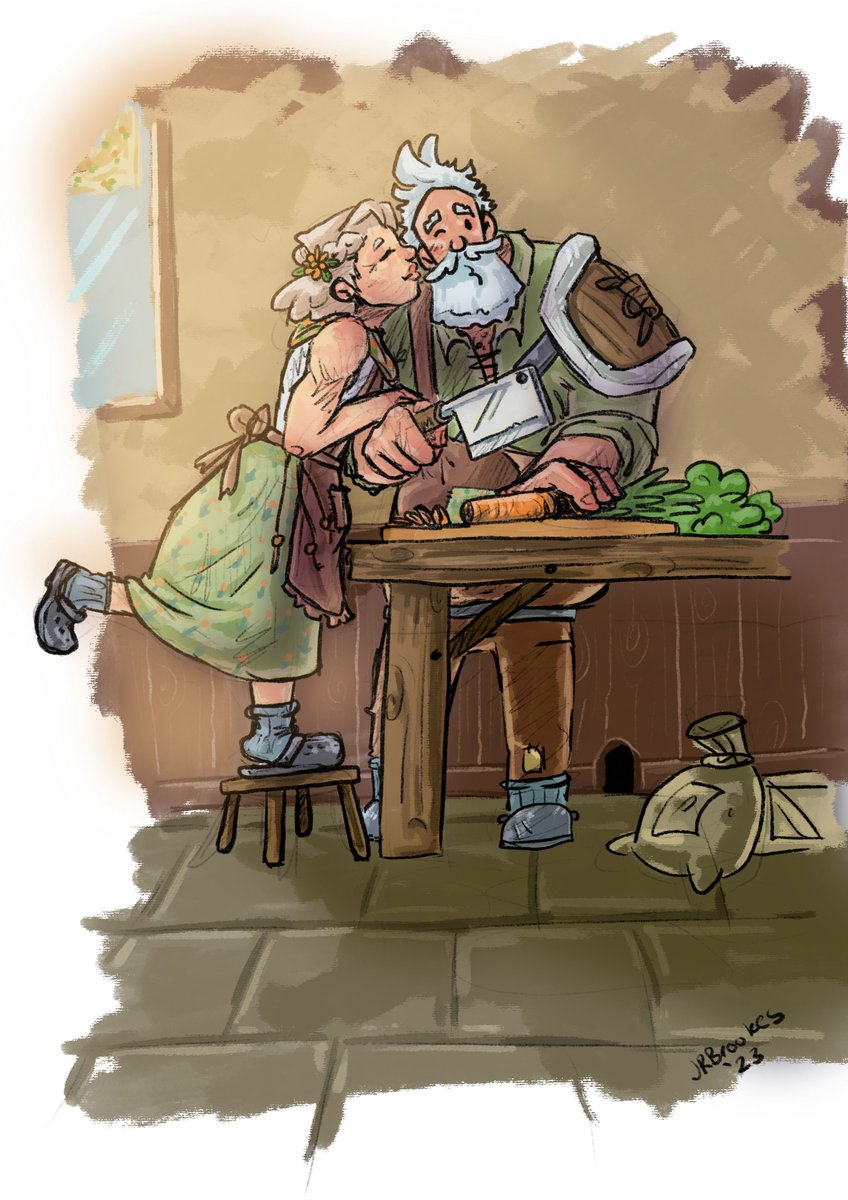 Jess is working a night shift AND finding time to create art in order to make our dream come true.

We can't wait to bring these two cuties to life so they can run your fantasy Inn. 
#InnkeeperAdventurersRest