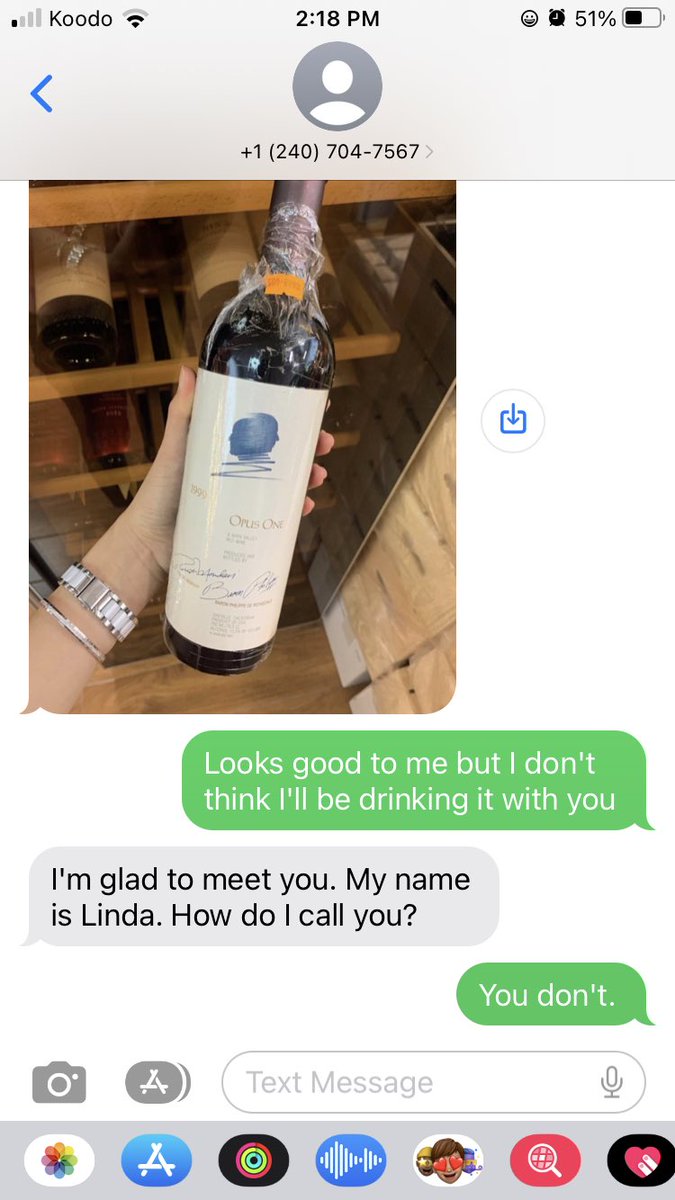 vanessaiafolla's tweet photo. Nope. It may look innocent but it’s probably not. Don’t reply. Block. Delete. #fraud #phishing #fraudpreventionmonth #goodboundaries https://t.co/9yPLGwYOwK