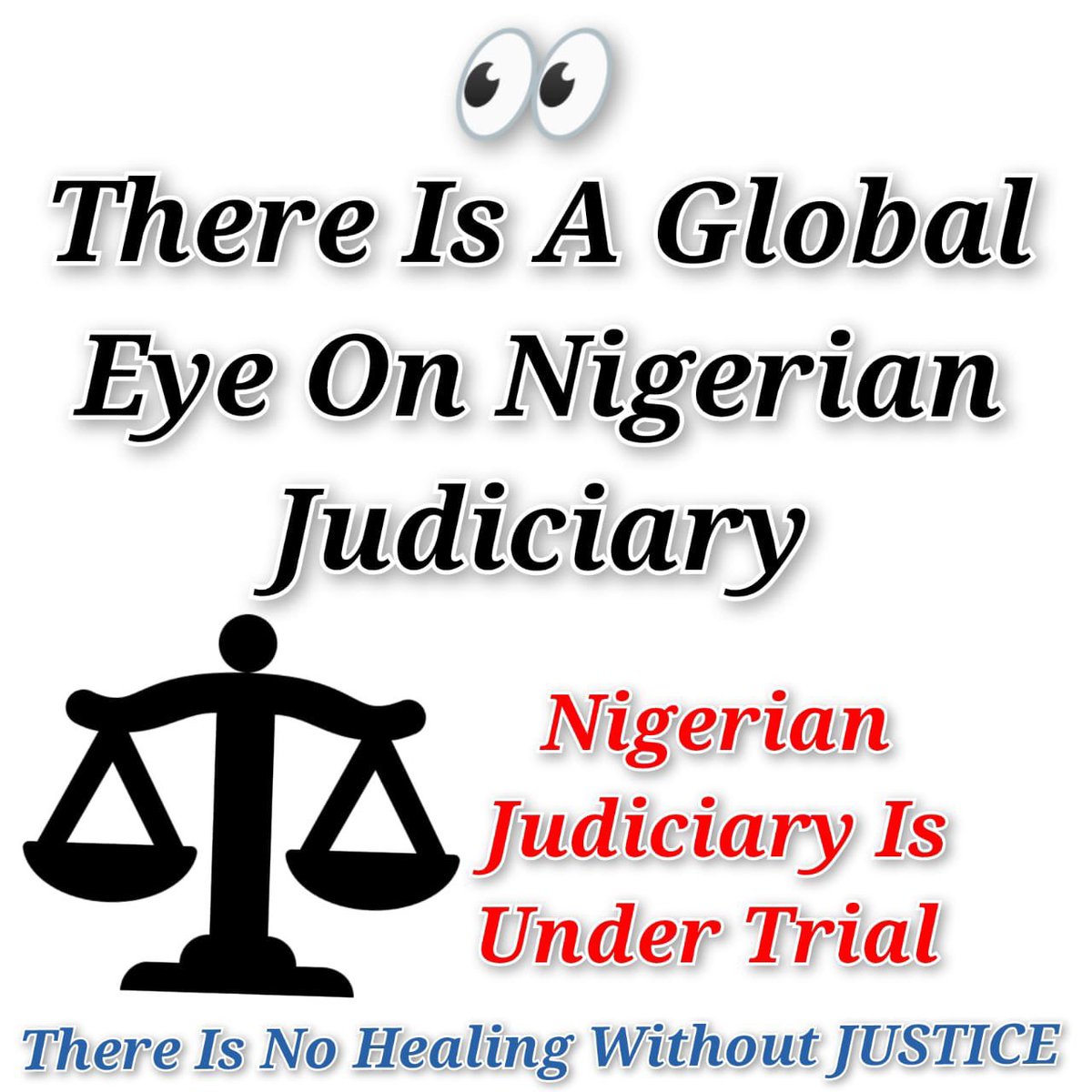 Godswillluv's tweet photo. @channelstv Appeal court justices ruling on this matter can’t call a national issue that’s against the Nigerian constitution and electoral act a “Busy body”.
It’s against the basic principle of trying to build on something without nothing.
Nigerian judiciary should know that she’s on trial. https://t.co/qA7izLQgVa