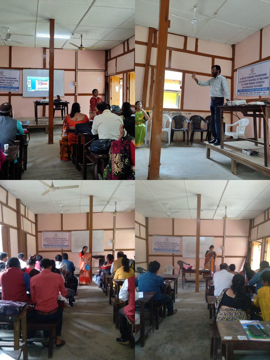 A productive Training Programme on ' A 4-Day Training Programme on Capacity Building of Teachers of Lower primary Schools on Language Training' was successfully organised by DIET, CACHAR, UDHARBOND from 15/03 /2023 to 18/03/2023.

#TeacherTraining
#LanguageTraining
