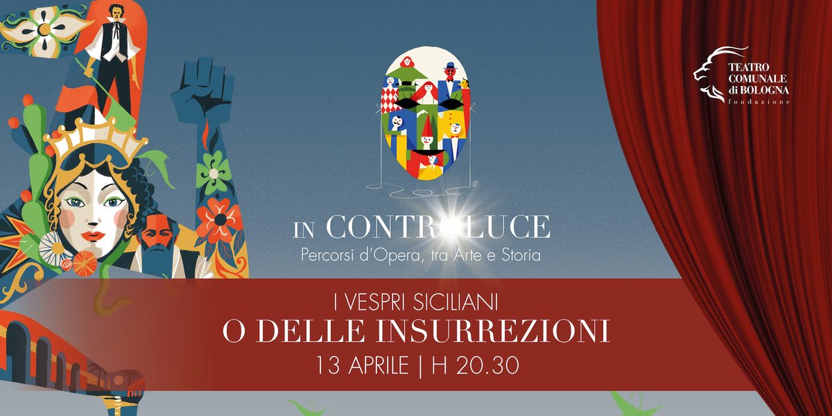 #SAVETHEDATE IN CONTROLUCE 
l'#Opera come non ve l'hanno mai presentata
VESPRI SICILIANI O DELLE INSURREZIONI 
13 aprile | H 20.30 Auditorium Manzoni eepurl.com/im7Brg