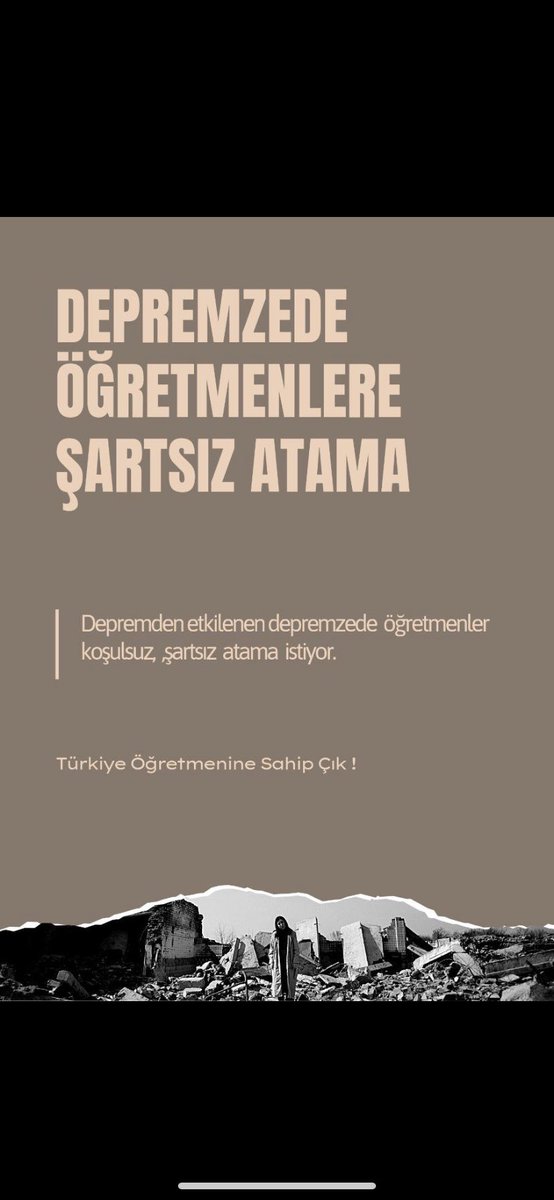 alimm09's tweet photo. #ATAMABEKLEYENDEPREMZEDEÖĞRETMENLER https://t.co/d7EubfUoES