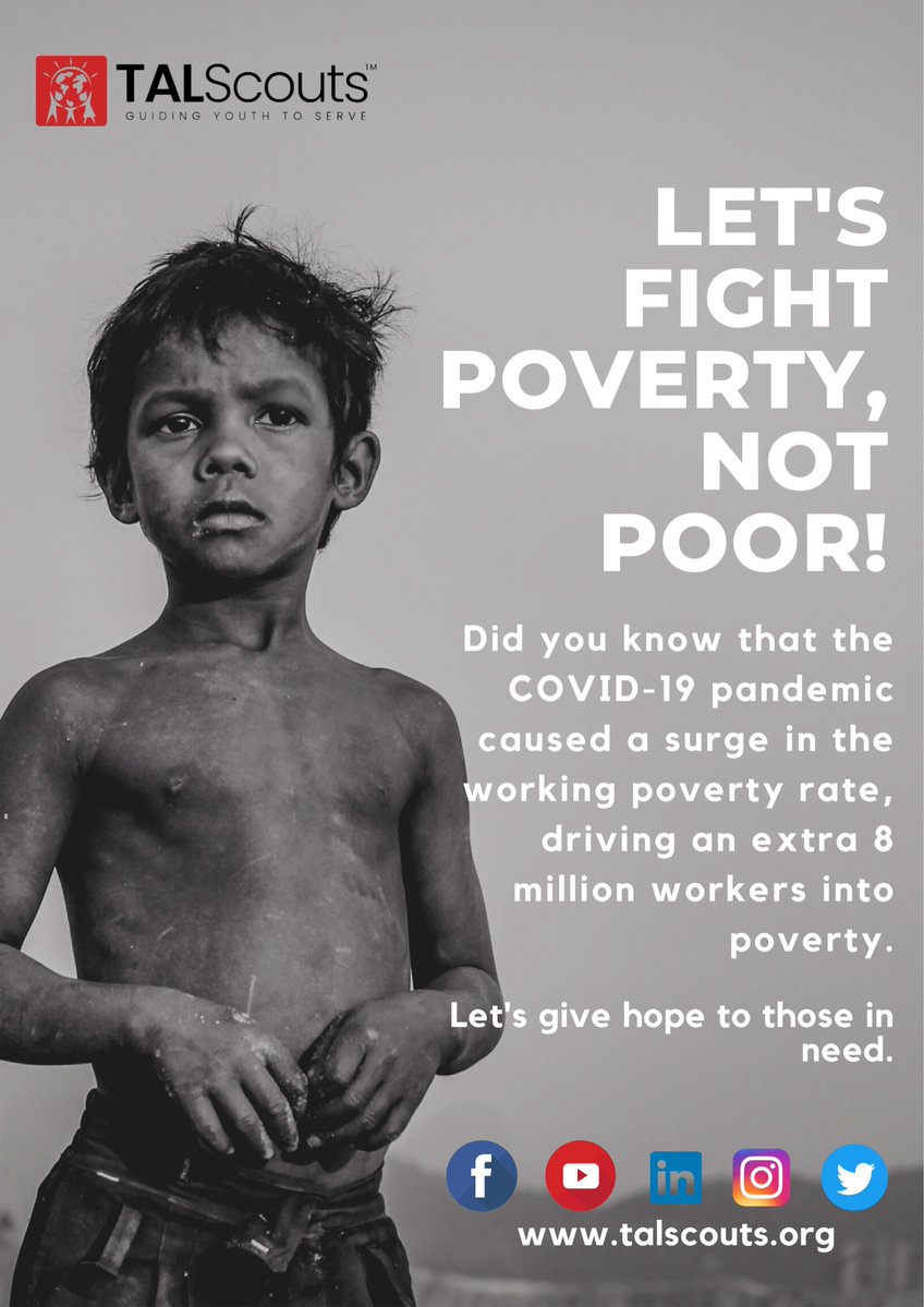 TALScoutsIndia's tweet photo. Eradication of poverty is not a one-person effort,  It requires group effort. Let's end the cycle of poverty and establish a society where everyone has access to the needs of life and the means to thrive. Together, we can make a difference.

#poverty #endpoverty #poor   #SDGs https://t.co/YiTUYd4CBV