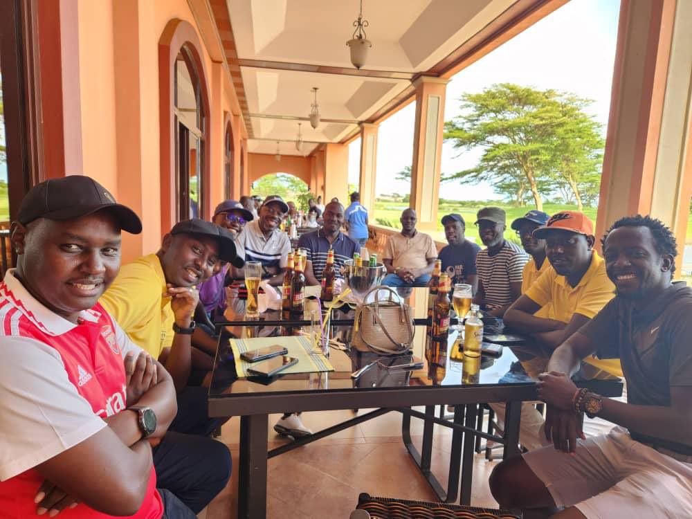 MTNRwanda's tweet photo. Earlier today, Y'ello Golfers from MTN Rwanda played a friendly game with Y'ello Golfers from @mtnug at  @lvictoriaserena in Entebbe. 

#WhatAreWeDoingToday? https://t.co/SamAiYioDg