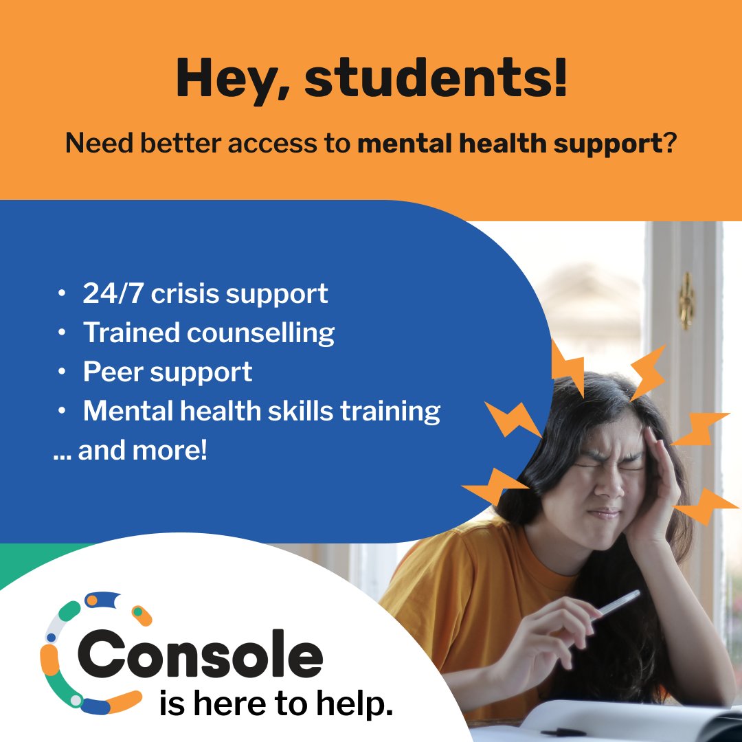 QueensU Student Wellness Services (@queensusws) on Twitter photo We're approaching the end of the winter semester and we know this time of year can be tough! Check out Console, your holistic mental health and well-being platform, provided through Studentcare.
Link in bio. We're approaching the end of the winter semester and we know this time of year can be tough! Check out Console, your holistic mental health and well-being platform, provided through Studentcare.
Link in bio.