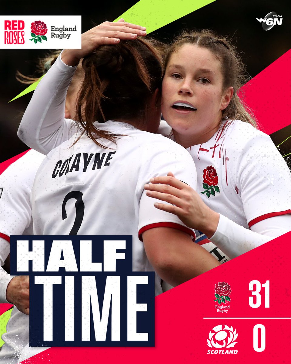 The #RedRoses hold a commanding lead at the break.

#TikTokW6N
