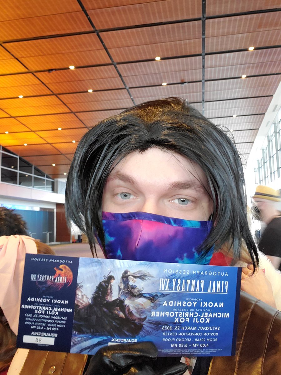 Chaoseater66's tweet photo. I'M GONNA SCREAM!!!  I'M GONNA GET YOSHI-P'S AUTOGRAPH!!!! https://t.co/SMnPMCob41