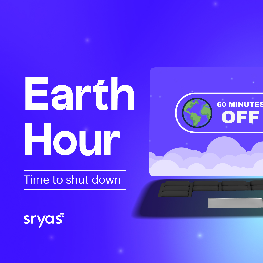 SryasInc's tweet photo. Shutting down to power up our commitment 🌍✨

Happy #EarthHour! Turn off your lights and unplug tonight, and let's make a big impact together.

#Connect2Earth https://t.co/uZMUlJqDQW