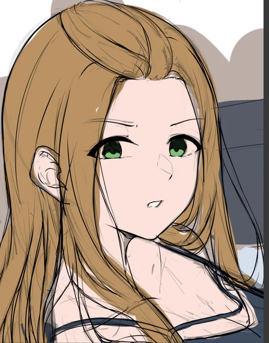 描きたかったやつ終わりそうだけど終わらない最後の方。 