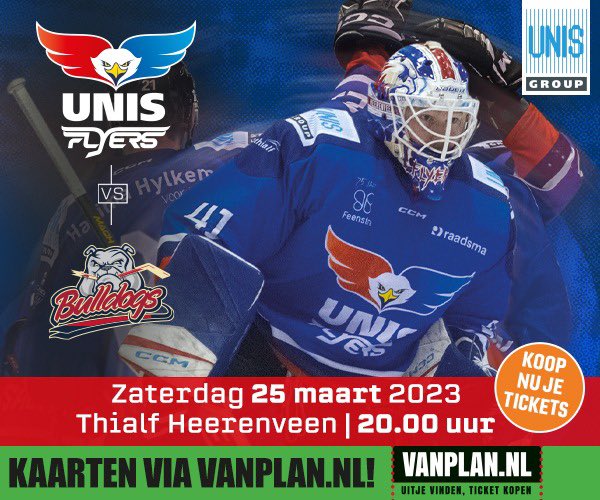 Koop de laatste tickets! Laat <a href="/Thialf/">Thialf</a> kolken. Face off 20.00 uur

➡️ unisflyers.nl/tickets/ticket