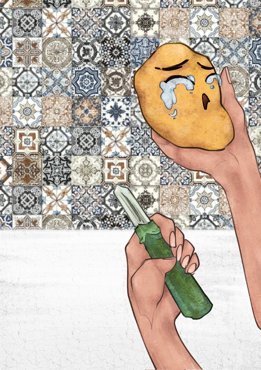 not_an_herb_tw's tweet photo. sad potato getting prepped for a hot tub
believe it or not, this is not the most ap-peeling situation for this veggie
#healthy #dinnerrecipes #nomnom #sadpotato #potatostew #illustration #peel #appealing #art #cuisine #yeschef #masterchef #vegetables #eatyourveggies #delicious https://t.co/WtmVAcniFu