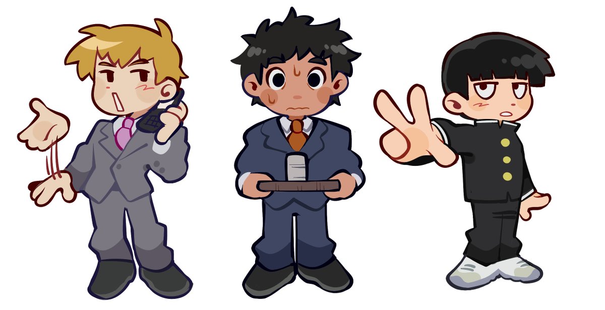 「chibi stickers....part 1! #mp100 」|foxのイラスト