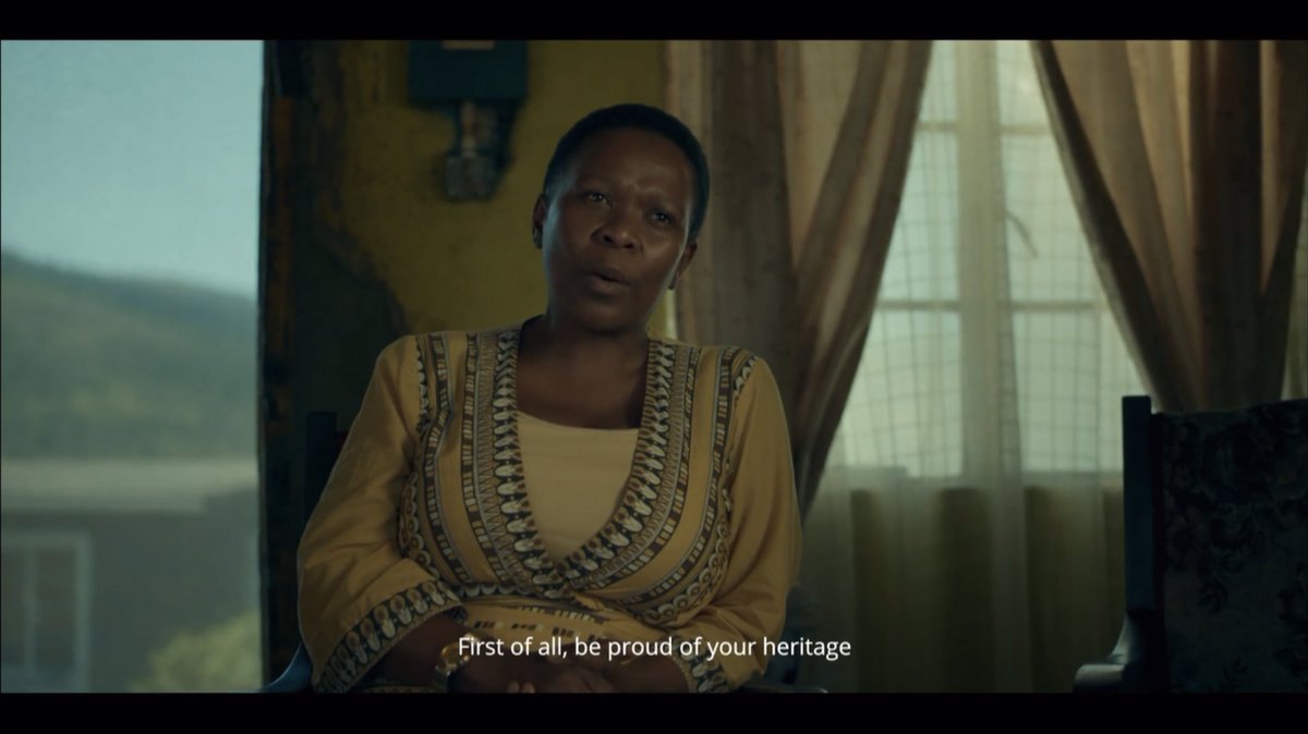 Anjelia33's tweet photo. Lindiwe giving her blessing for Themba and Yola to be together, but also asking Themba to not forget his heritage and what white people did to them, and to give Yola a chance because maybe sheβs different than them. It was a great moment. π₯Ήβ€οΈ #DAMSeries #DAM https://t.co/StImUvOXYe