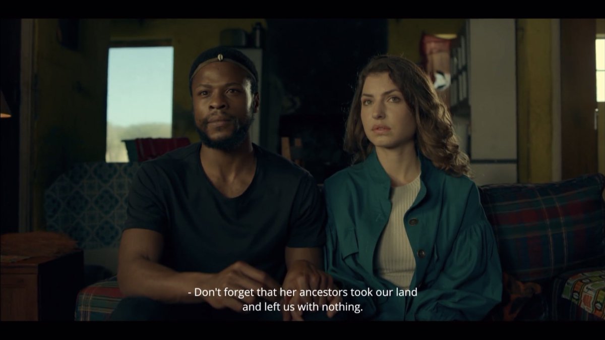 Anjelia33's tweet photo. Lindiwe giving her blessing for Themba and Yola to be together, but also asking Themba to not forget his heritage and what white people did to them, and to give Yola a chance because maybe sheβs different than them. It was a great moment. π₯Ήβ€οΈ #DAMSeries #DAM https://t.co/StImUvOXYe