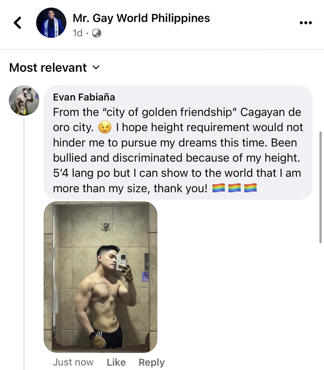 Johnny_249's tweet photo. Laban! โI can show to the world that I am more than my size.โ @mgworg #mrgayworldphilippines #notoheightdiscrimination #laban #smallbutterrible #mgworg https://t.co/REL6NWbaFG