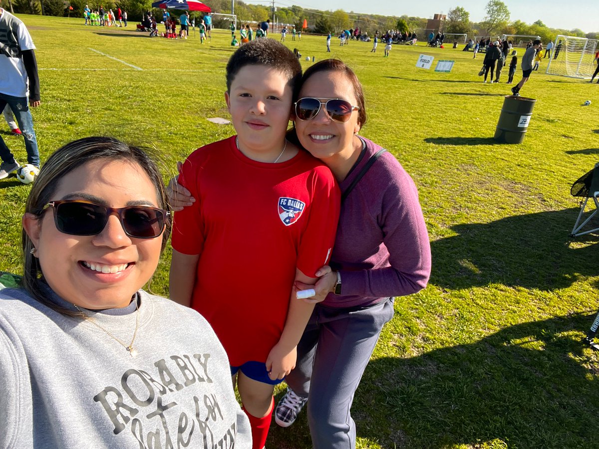 MsCaballeroRISD's tweet photo. Today, I had the honor to witness my student’s first outdoor soccer game. His mom and I are extremely proud of him. 🤍 @elianacmejia @gheeagles #RISDbelieves https://t.co/WhA0DXZYks