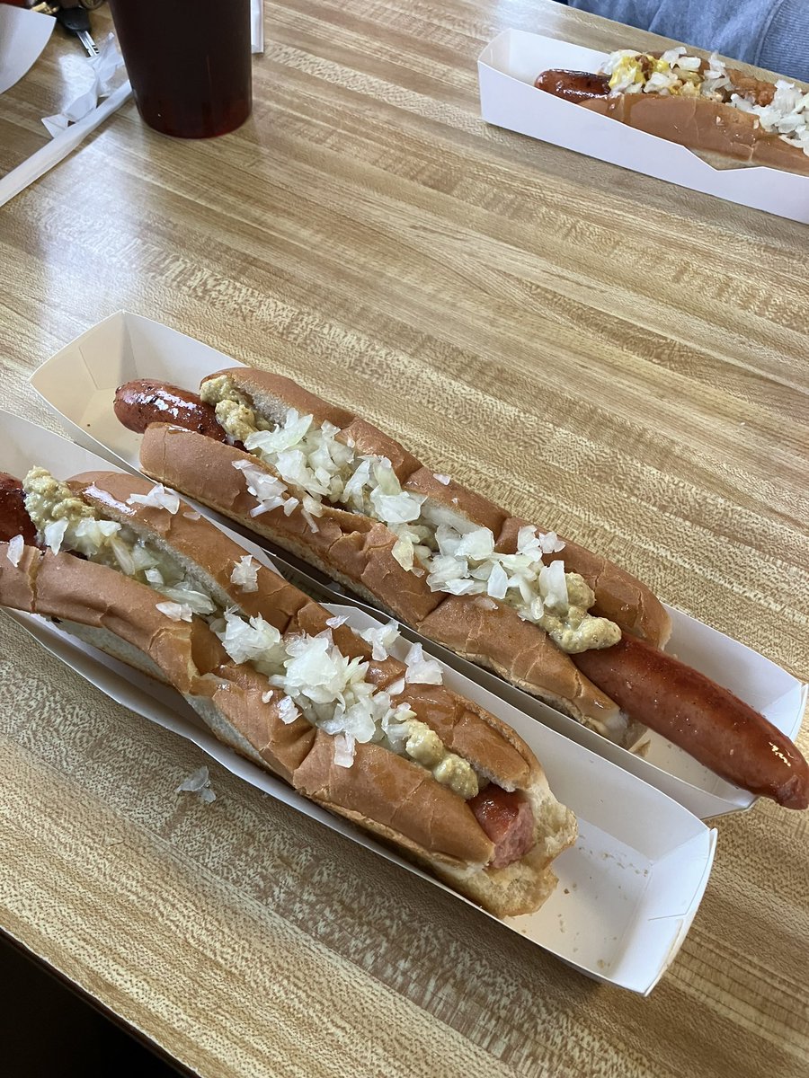 CharliePCoffey1's tweet photo. CT’s best hotdog, according to the menu blurb https://t.co/v7vwVywNkB