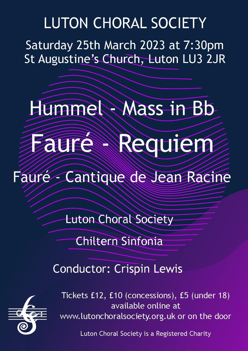 ChoralLutonS's tweet photo. It’s nearly time! Our final rehearsal is underway. Join us this evening at St Augustine’s Church in Luton for a wonderful concert with some tasty raffle prizes available later. 

#WhatsOnLuton #luton #choral #orchestralmusic #stringorchestra #saturday #saturdaynightlive https://t.co/NRpCDTdYrN