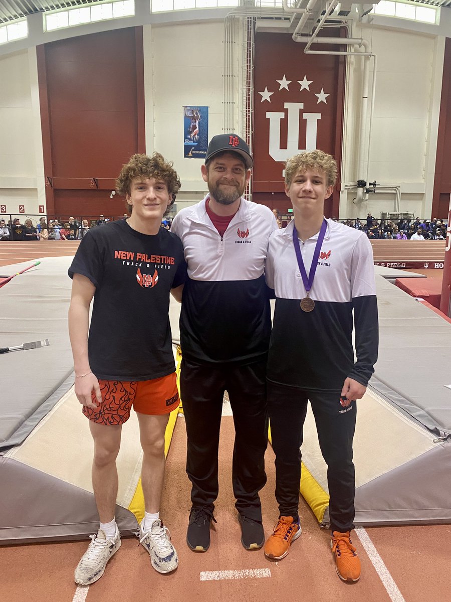 NPHStrack1's tweet photo. 3 of the 4 top vaulters in NPHS history: Jack Rossell, Chad Clark &amp; Sage Halter. Congrats Coach Clark and good luck with the rest of this season seniors!! #Elite https://t.co/MuFdiglVjC