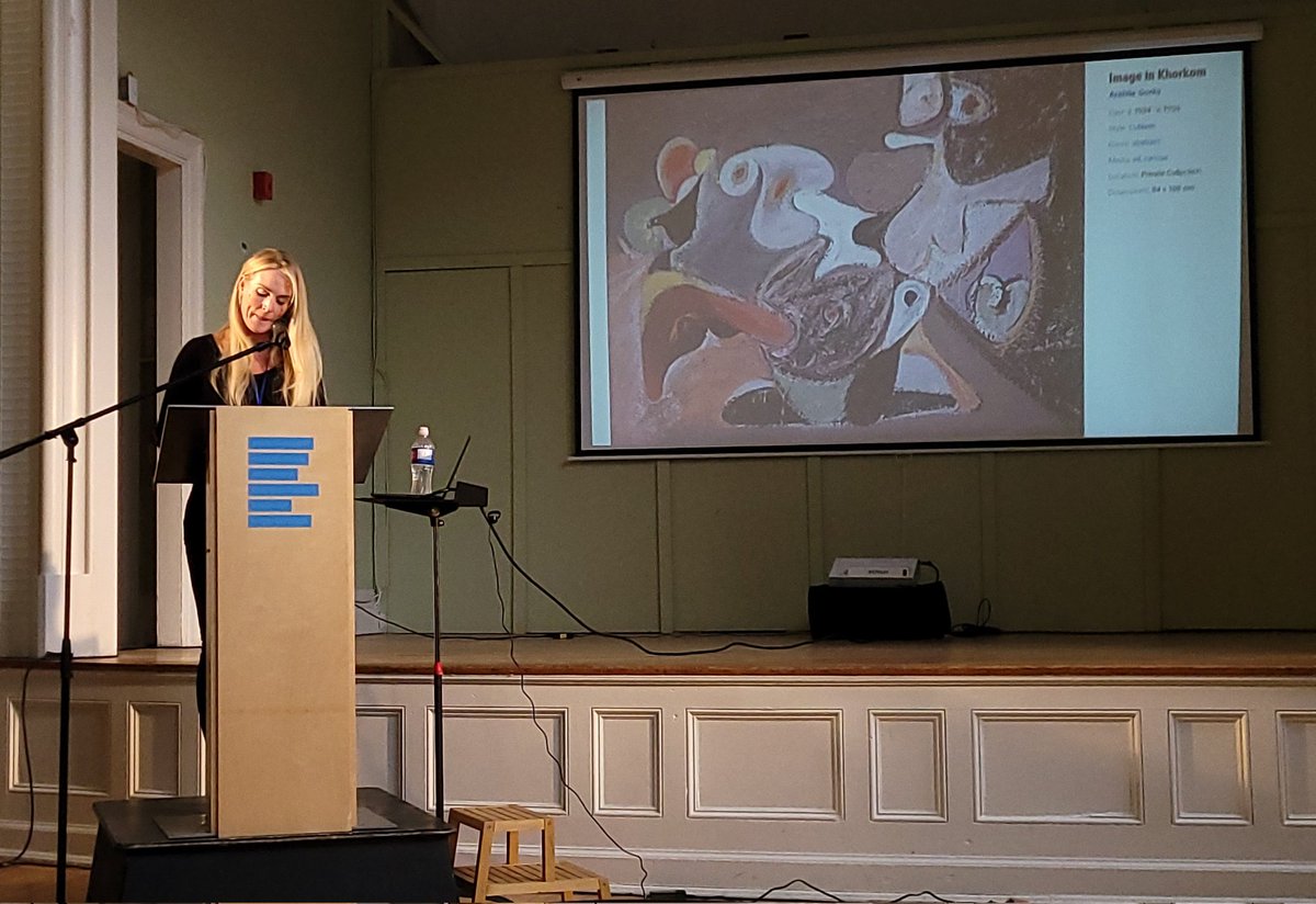 a wonderful lecture this afternoon by Amy Dennis about ekphrasis, the work of Arschile Gorky & confessional poetry for the Factory Reading Series event hosted by @robmclennanblog for #versefest
@VERSeOttawa