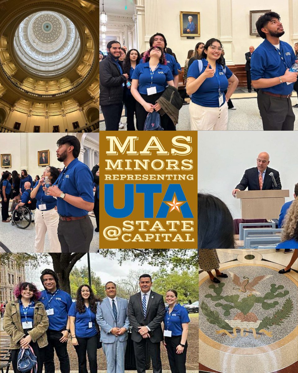 CMASatUTA's tweet photo. MAS minors representing @utarlington  at the TX state capital on Wed. #UTADayattheCapitol, Maverick Legislative Ambassadors had a great opportunity to learn from the Texas State Senate and House Representative members. #futureleadersoftexas #utagovrelations https://t.co/Pv1AmCfSqG