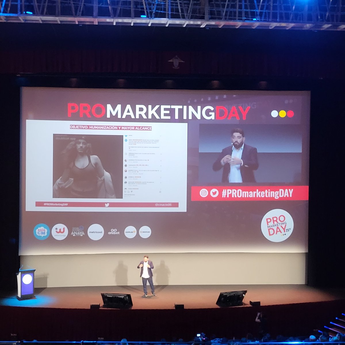 alibaltanas's tweet photo. @ernestogbusta gracias a la ponencia de @cinacio06 sigues presente en #PROmarketingDAY recupérate pronto💪@aulacm https://t.co/G2g632QOyL