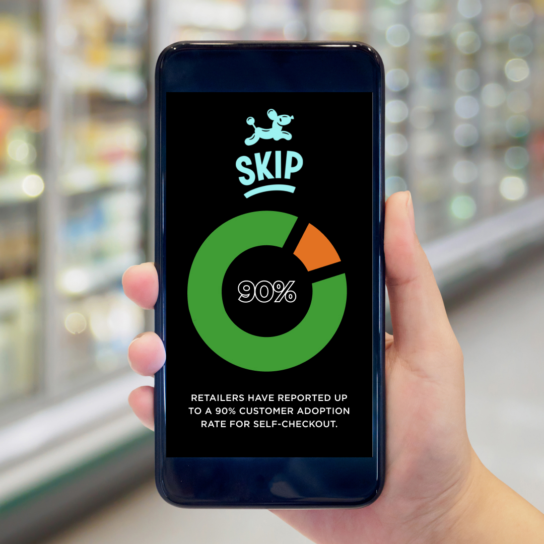 At grocery stores, self-checkout has become nearly ubiquitous.

With Skip Self-Checkout, your store can catch up and help customers skip the line.