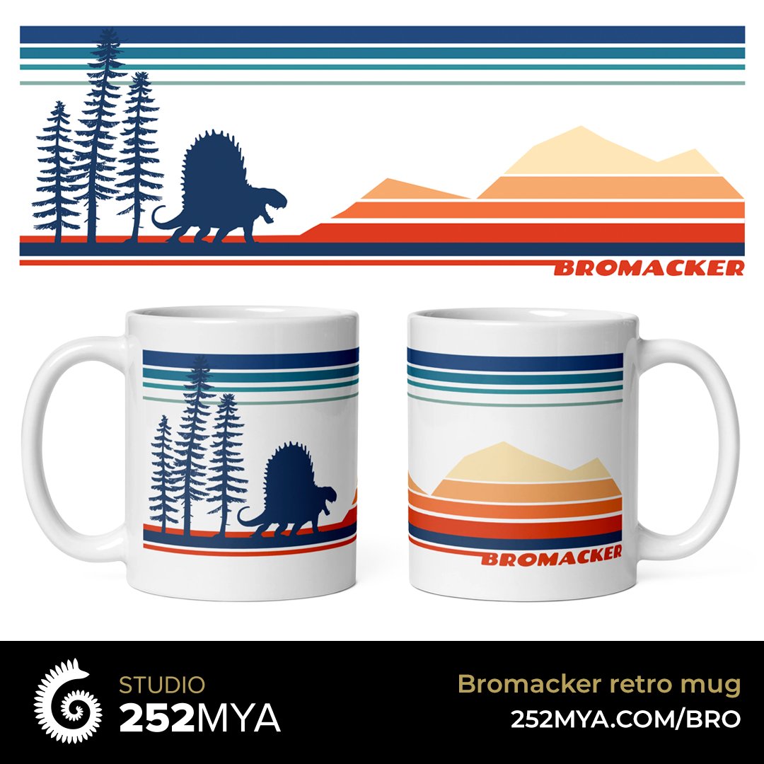 studio252mya's tweet photo. Get a mug with this synthwave-inspired design that illustrates a landscape from the #Bromacker quarry. This Permian scene features the silhouette of #Dimetrodon among some early conifers.
https://t.co/YRs5c9Ro5N
Art by Joschua Knüppe https://t.co/Y3aLzhGKOd