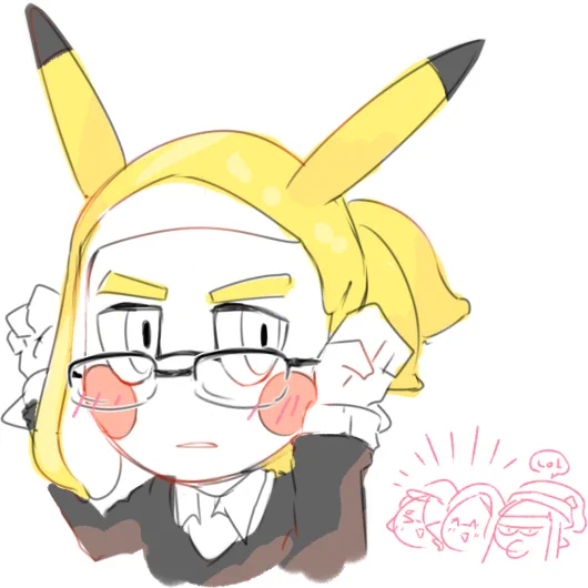 doodled this after watching pokemon 