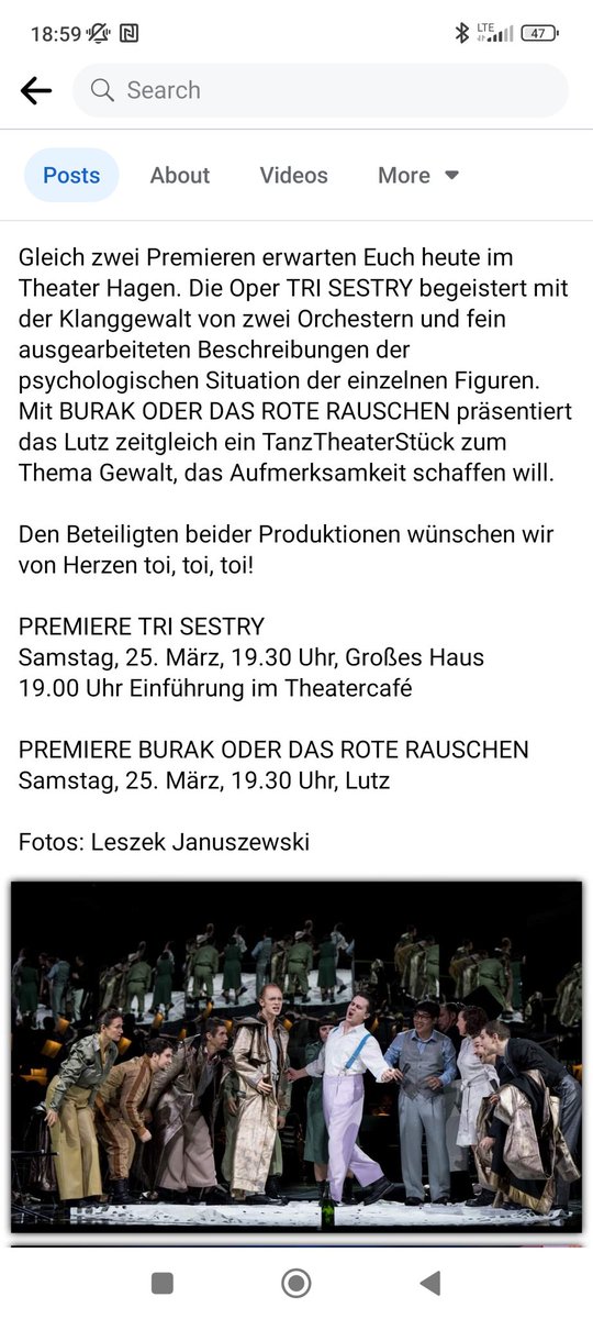 #PREMIERE #oper #TriSestry von <a href="/peteroetvoes/">Peter Ötvös</a> <a href="/theaterhagen/">theaterhagen</a> heute Abend!!! My first opera to sing in Russian. I'm stoked!