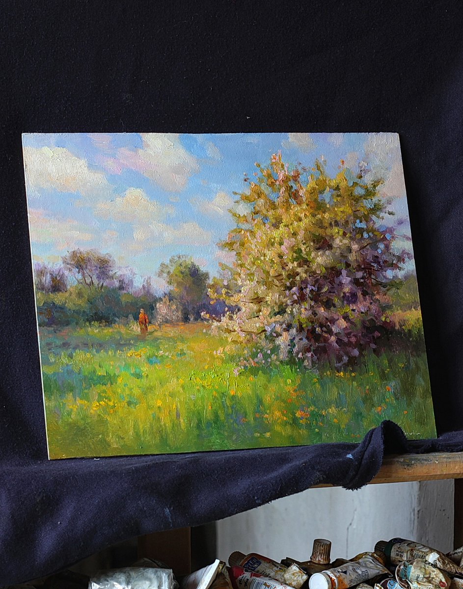 FedorArtist's tweet photo. The Flower Party 
The first Spring painting. The small art on durable cardboard by artist from Ukraine.
https://t.co/BW2O9MuxRS

#painting #drawing #usaart #ukrainianart #loveart #flowerart #flowerpainting #originalart https://t.co/MsmxFow3qn
