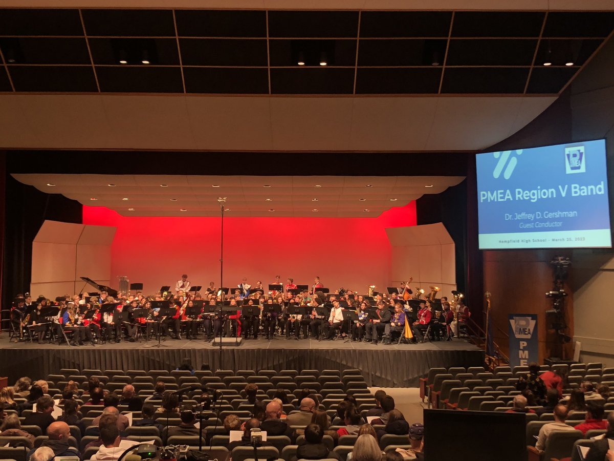 Ready for an awesome Region 5 Band Concert at Hempfield High School!!! Congrats to Danny, Noah, Gabby, and Logan for representing Nazareth Area HS at this event!