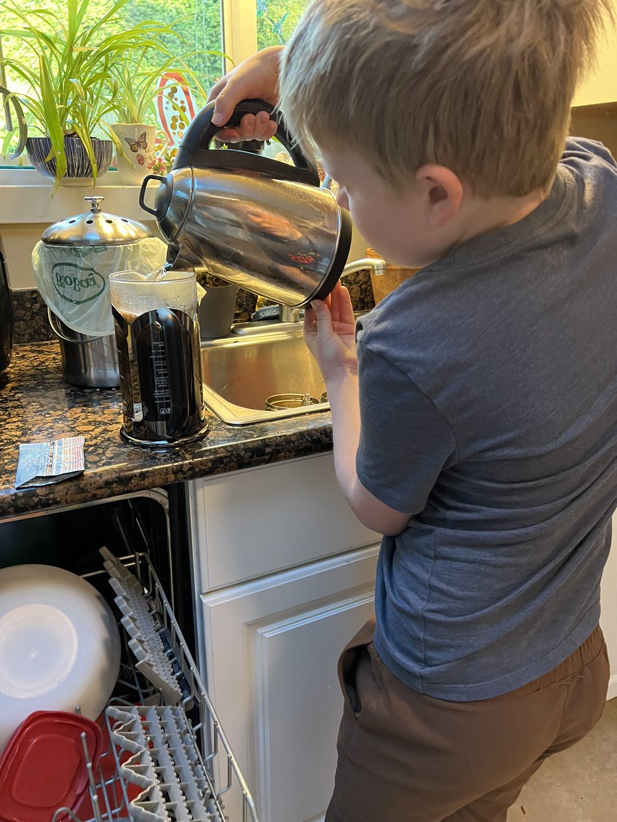 ktmcsea's tweet photo. The 8 yr old made us coffee this morning, start to finish.  This parenting thing is finally starting to pay dividends. @k5em https://t.co/Bp8BR1n2rQ