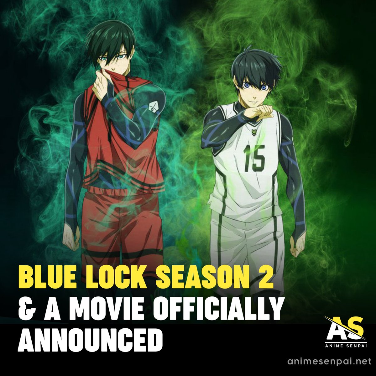 Blue Lock season 2 confirmed, plus spin off anime movie in the works