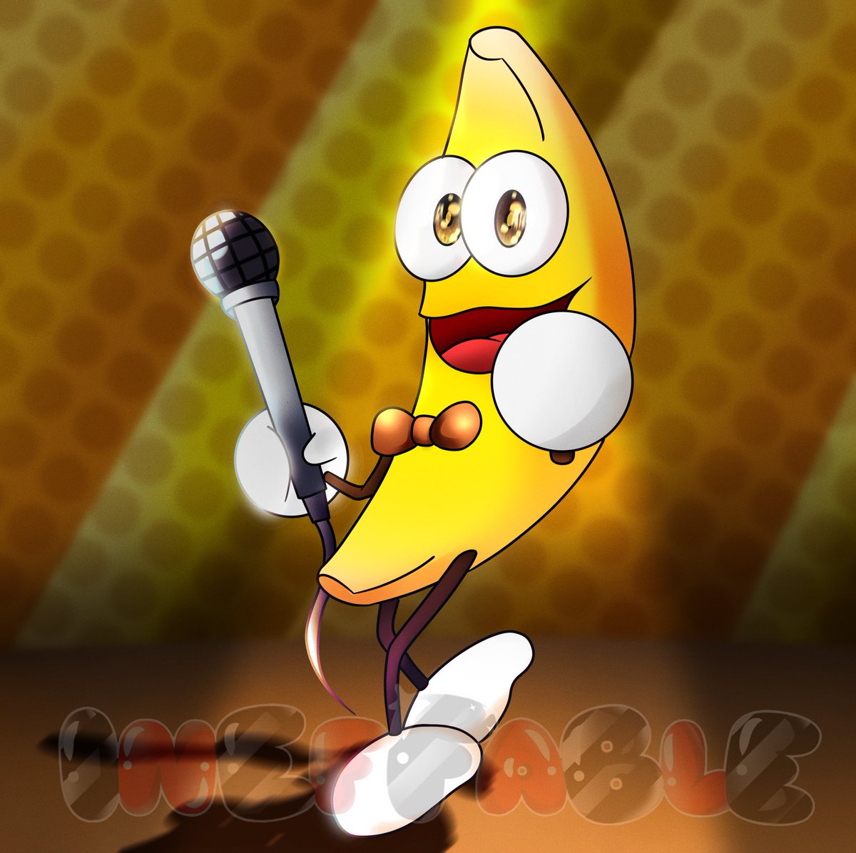 It’s the dancing banana!! A quick drawing I made while I was bored. What do you think? :’)