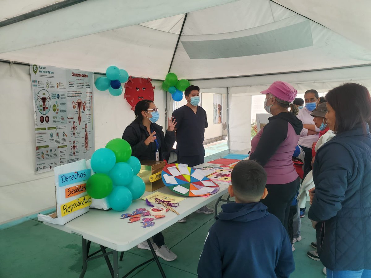 saludquito's tweet photo. Junto a @mujercepreme, desarrollamos una feria por el Día Mundial de Prevención del Cáncer de Cuello Uterino.

Ciudadanos visitaron la Casa de Bienestar y Vida Una Salud y disfrutaron de stands educativos y socializaciones sobre las pruebas de Papanicolaou.

#PorUnQuitoSaludable https://t.co/n2iydsbEf5