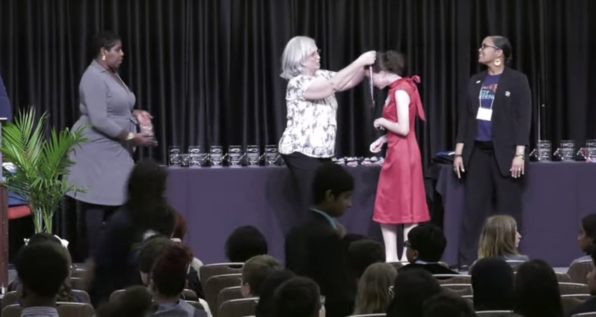 TRMSFalcons's tweet photo. Congrats to Bailey H for winning Honorable Mention at the NC Science &amp; Engineering Fair in the Biological Science category held today at NC State University. All of our Falcons did a great job representing TRMS and Burke County today! #allinbcps #ignitelearningbcps https://t.co/jK4QNzNXin