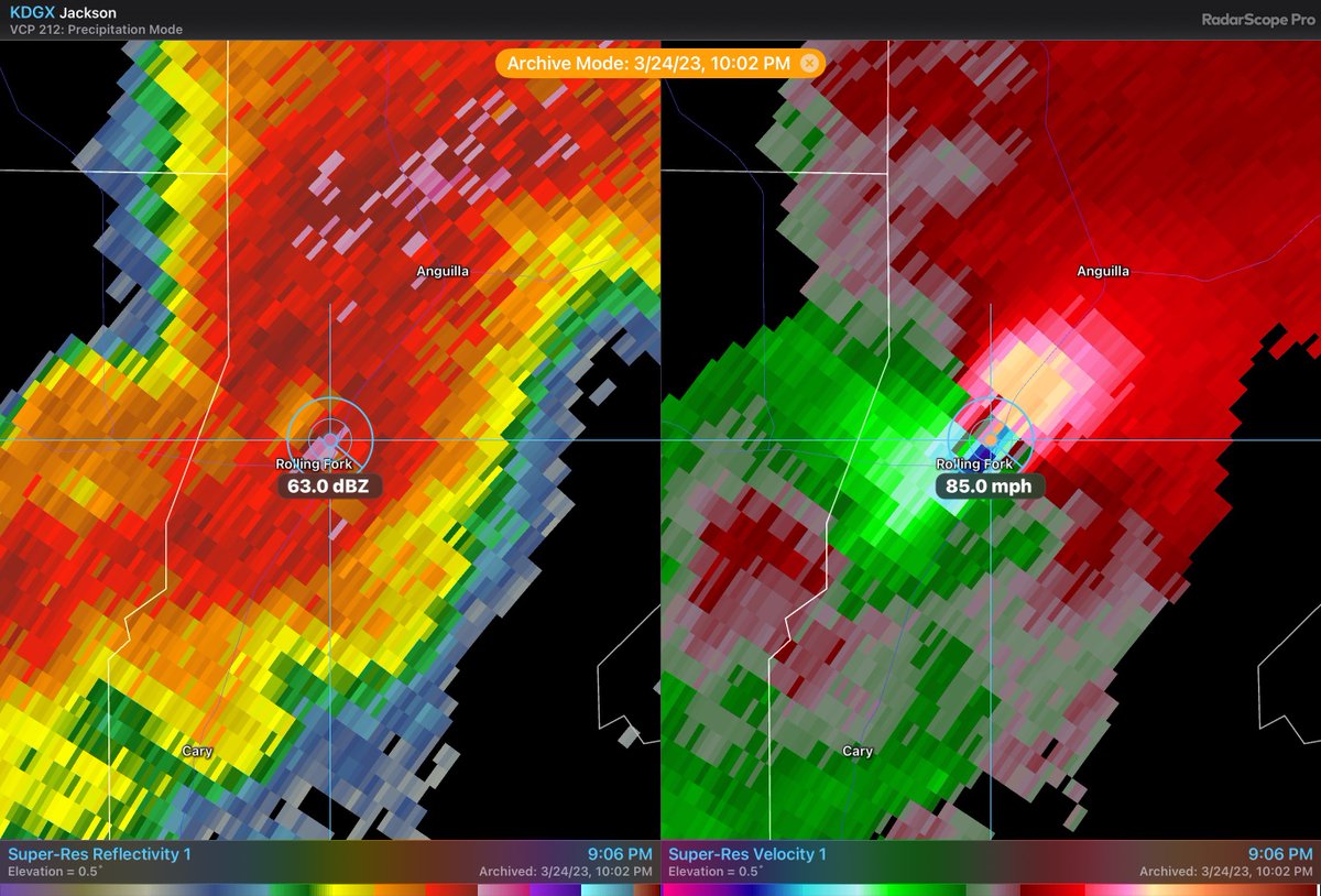 BGWX on Twitter "Near 200mph of GTG shear on the Rolling Fork tornado