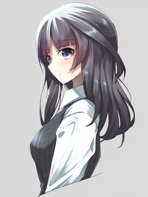 これは冬さんが絵の練習してる時に合わせて描いていた楓さん #アリスギアお絵かき 