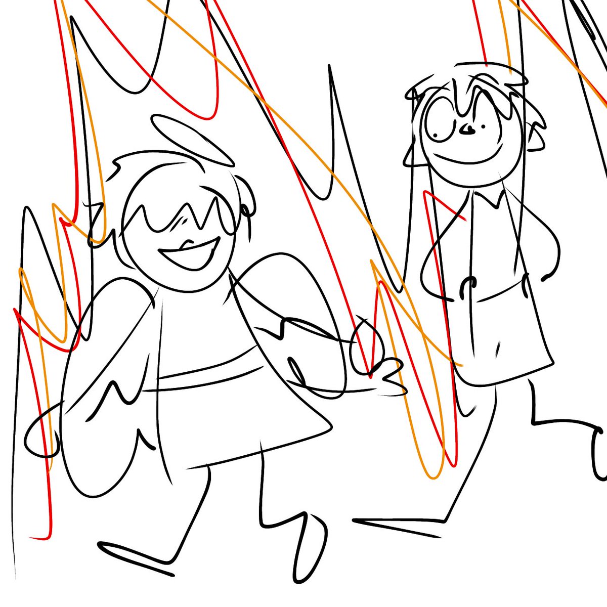 me and kieran hanging out in the land of he forever dead. 0:)
