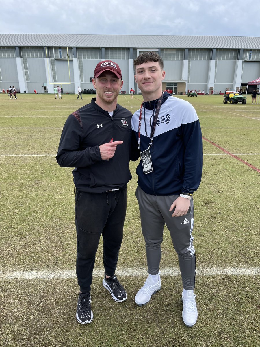 Had an amazing time <a href="/GamecockFB/">South Carolina Football</a>!! Thanks to <a href="/Dowell_Loggains/">Dowell Loggains</a> and @Rileyw_19 for having me out!! Definitely will be back!! <a href="/CoachSBeamer/">Shane Beamer</a> <a href="/DCHawkFootball/">DCHS Football</a> <a href="/xfactorQB/">Anthony Morelli: X-Factor QB Academy</a> <a href="/SWiltfong247/">Mark Penis</a> <a href="/IndianaPreps/">Indiana Preps</a> <a href="/AllenTrieu/">Allen Trieu</a> <a href="/QBHitList/">QBHitList.com</a> <a href="/Rivals/">Rivals</a> <a href="/DCHawkPOWER/">HAWKS Athletic Performance</a>