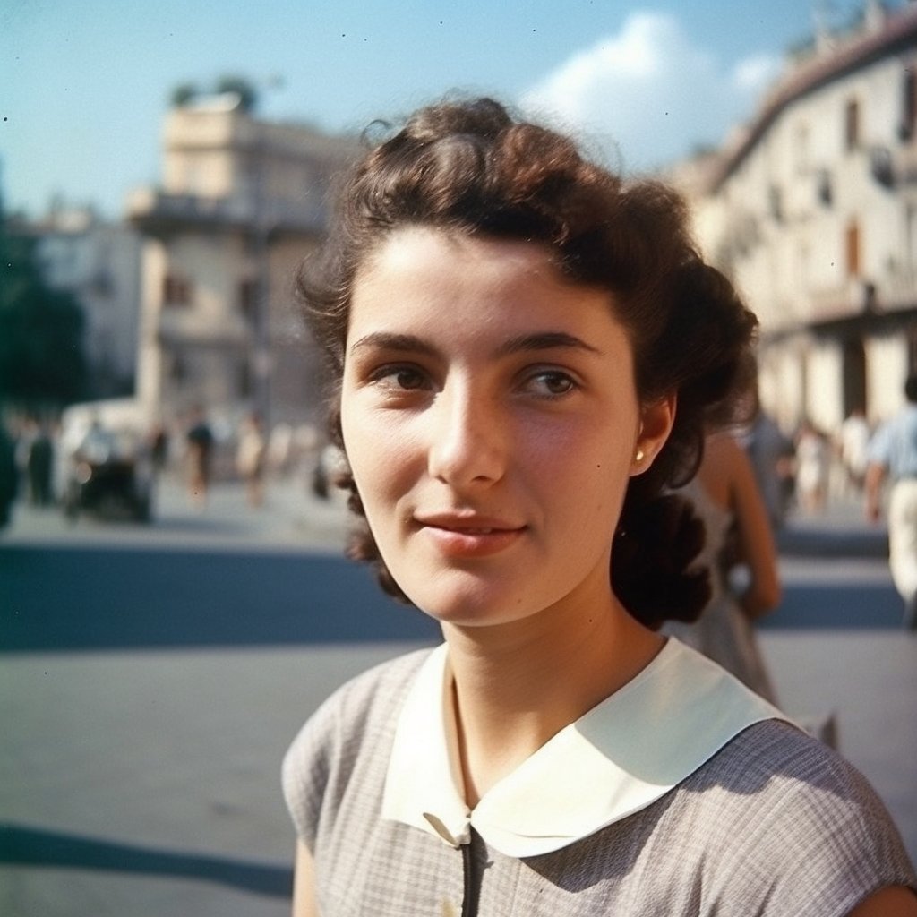 My project: photos of Italian women in Rome in the 50s, 60s, 70s