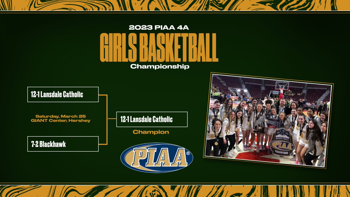 PIAA on Twitter "PIAABasketball Lansdale Catholic d Blackhawk 5345